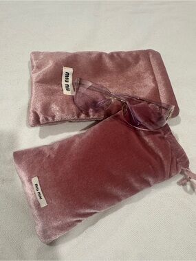 Miu Miu Sunglasses and Pouches set